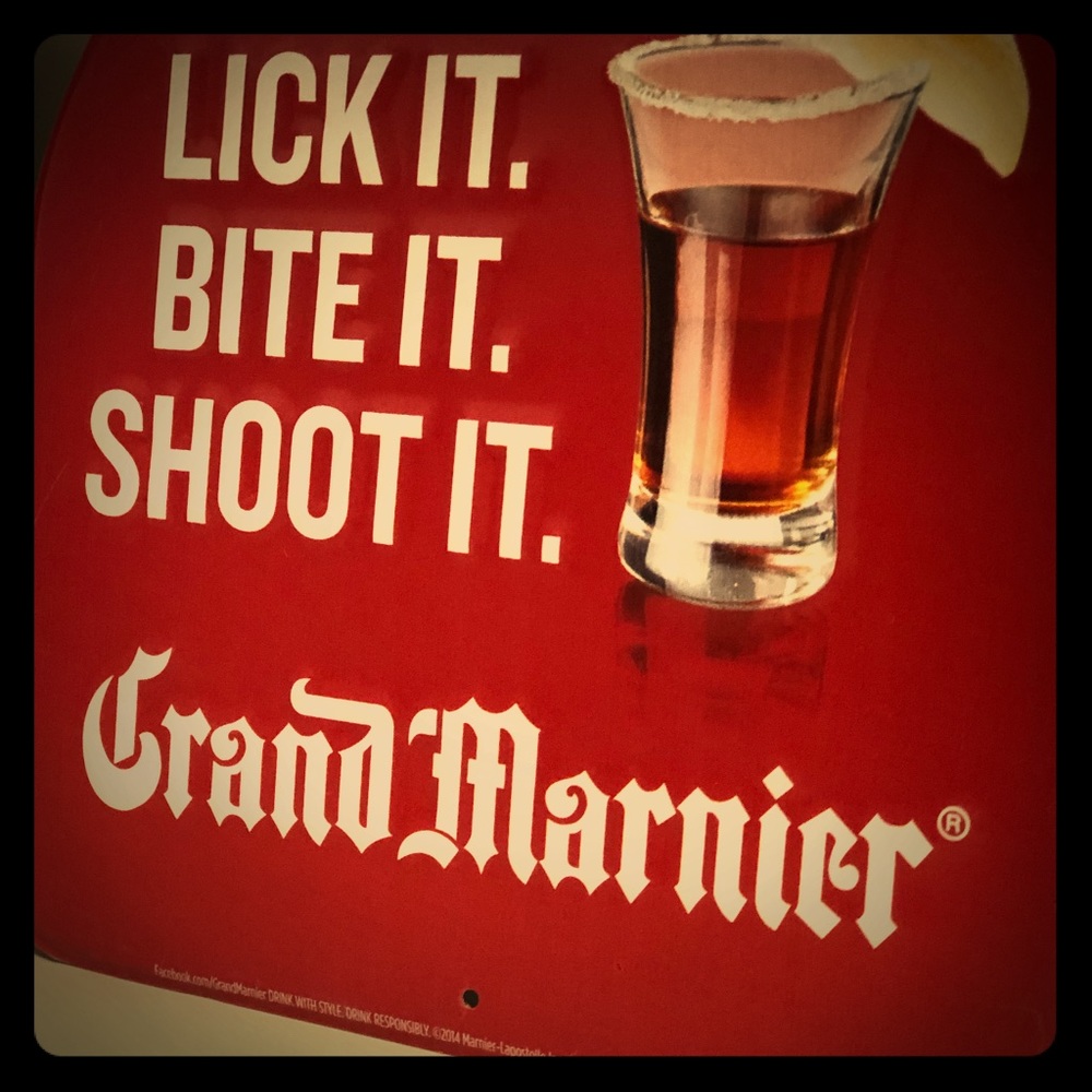 Grand Marnier wall tins.
